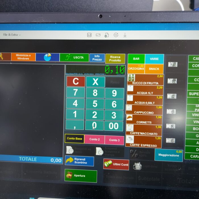 Programma per postazione cassa